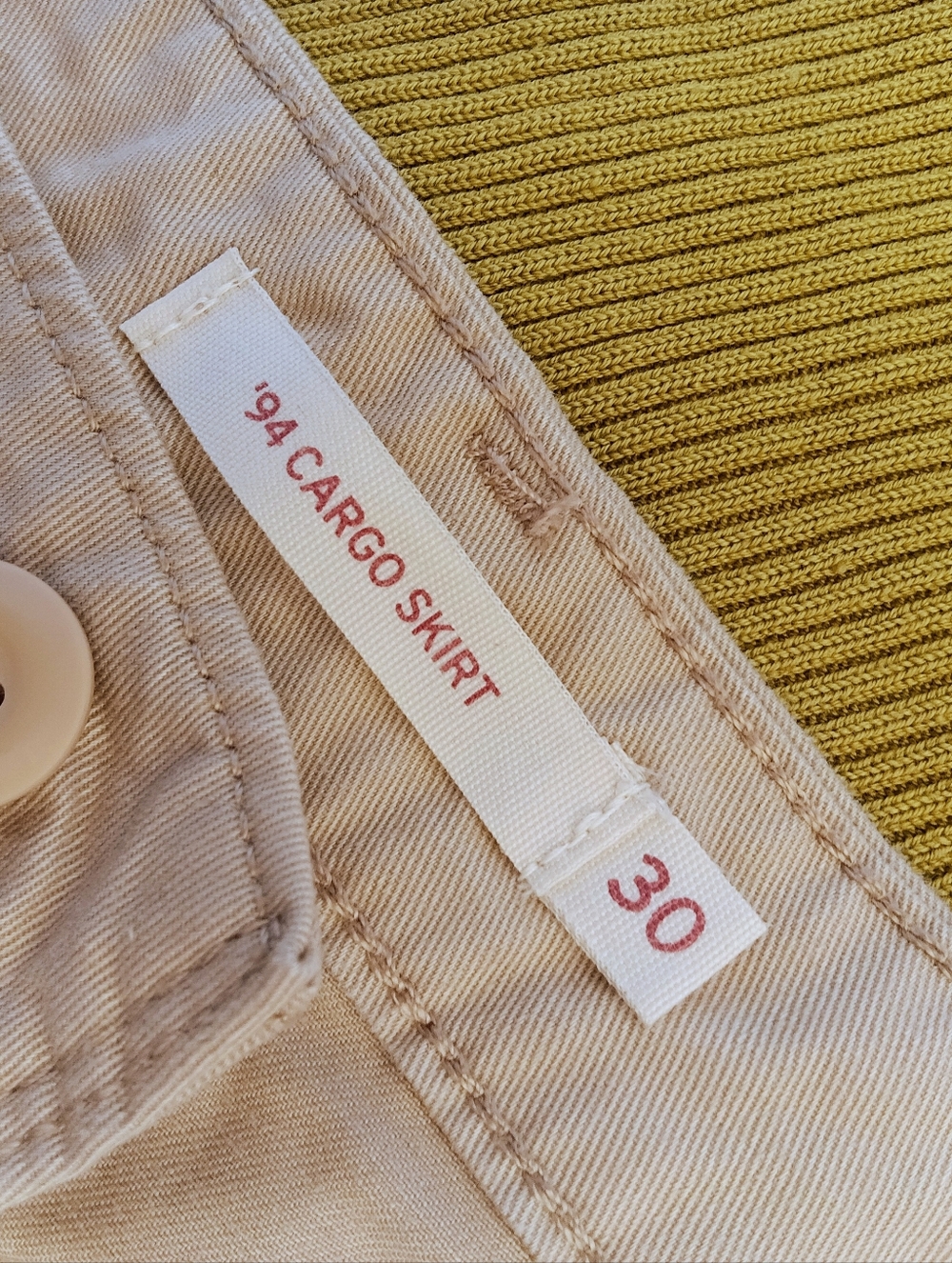 Levi's 94' Cargo Skirt | Y2K Utility Denim | Neutral Everyday Skirt